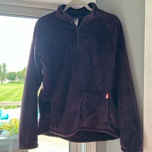 Women’s Large North Face Quarter Zip Pullover